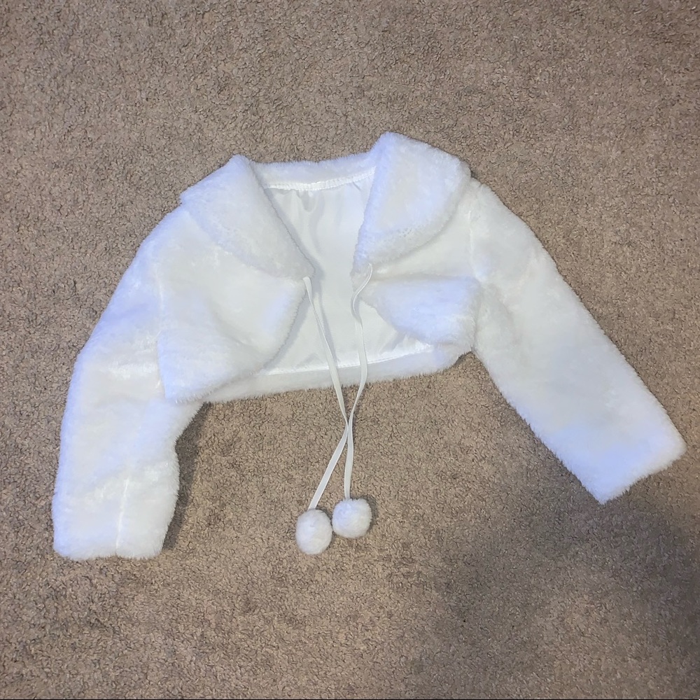 Toddler Girl Faux Fur Bolero Jacket